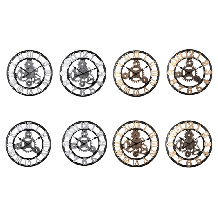 Vintage Wooden Round Gear Silent Wall Clock, Rome Number 58cm 6 Gears Golden, Rome Number 58cm 6 Gears Silver, Rome Number 58cm 4 Gears Golden, Rome Number 58cm 4 Gears Silver, Number 58cm 4 Gears Golden, Number 58cm 4 Gears Silver                ...