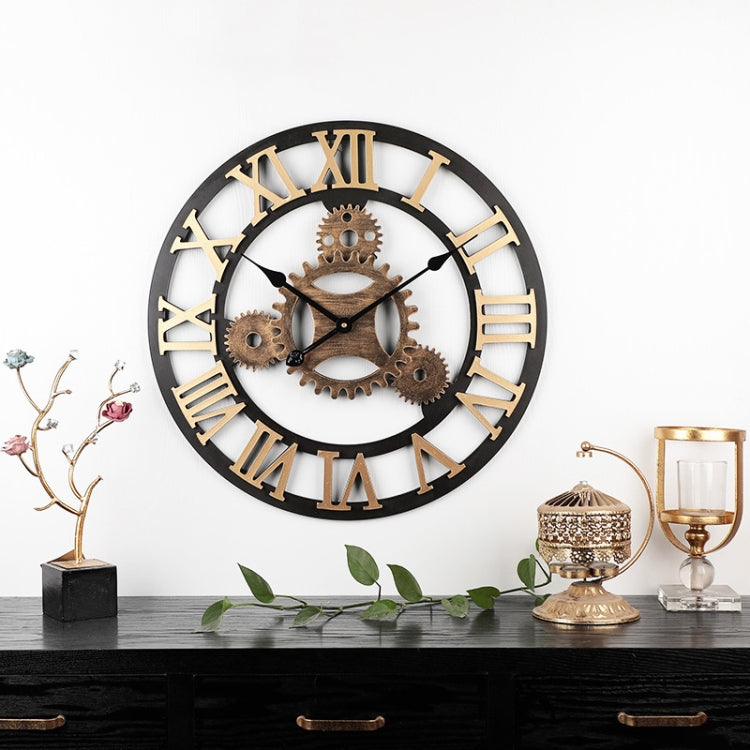 Vintage Wooden Round Gear Silent Wall Clock, Rome Number 58cm 6 Gears Golden, Rome Number 58cm 6 Gears Silver, Rome Number 58cm 4 Gears Golden, Rome Number 58cm 4 Gears Silver, Number 58cm 4 Gears Golden, Number 58cm 4 Gears Silver                ... Rome Number 58cm 4 Gears Golden
