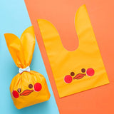 1bag Cartoon Rabbit Ears Gift Packaging Bags Candy Baking Snowflake Cookies Bags, 10x17cm, 13x23cm 10x17cm Little Yellow Duck