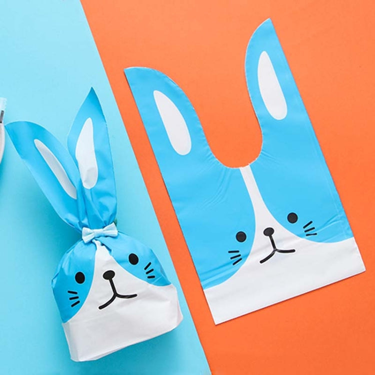 1bag Cartoon Rabbit Ears Gift Packaging Bags Candy Baking Snowflake Cookies Bags, 10x17cm, 13x23cm 10x17cm Blue Dog
