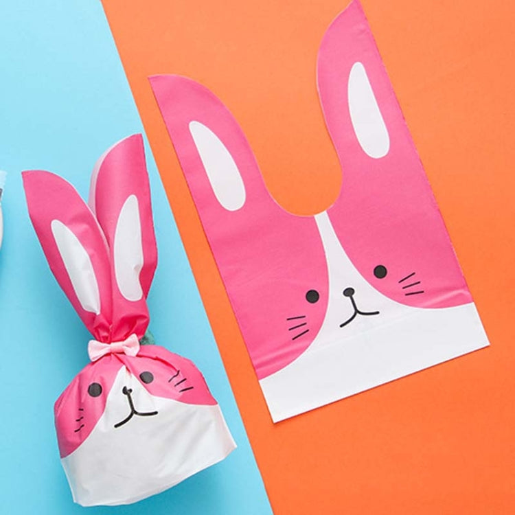 1bag Cartoon Rabbit Ears Gift Packaging Bags Candy Baking Snowflake Cookies Bags, 10x17cm, 13x23cm 10x17cm Pink Dog