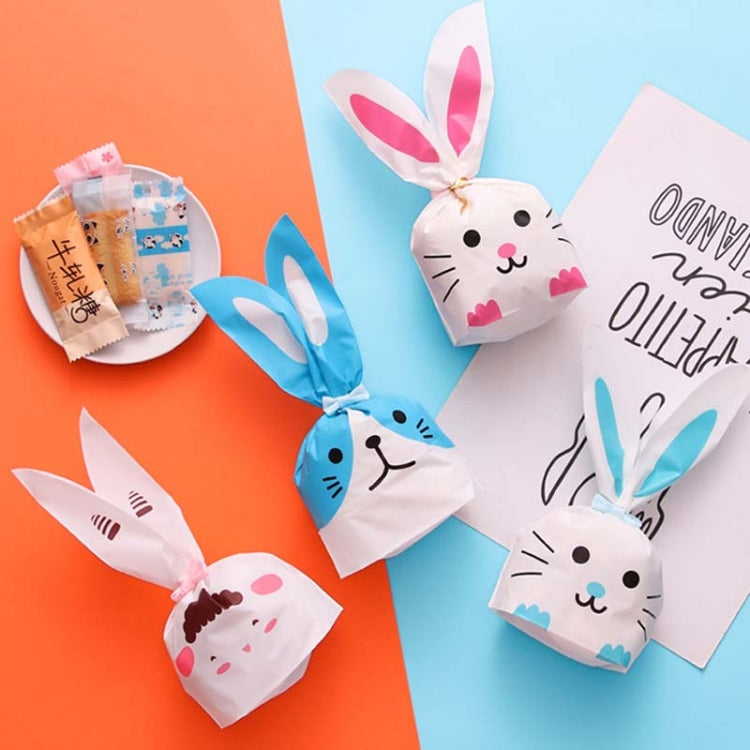 1bag Cartoon Rabbit Ears Gift Packaging Bags Candy Baking Snowflake Cookies Bags, 10x17cm, 13x23cm