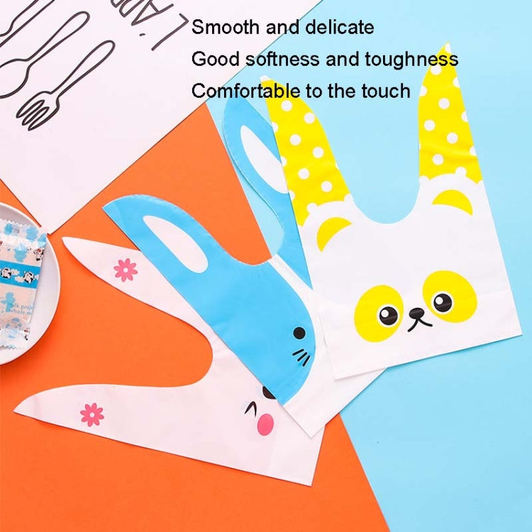 1bag Cartoon Rabbit Ears Gift Packaging Bags Candy Baking Snowflake Cookies Bags, 10x17cm, 13x23cm