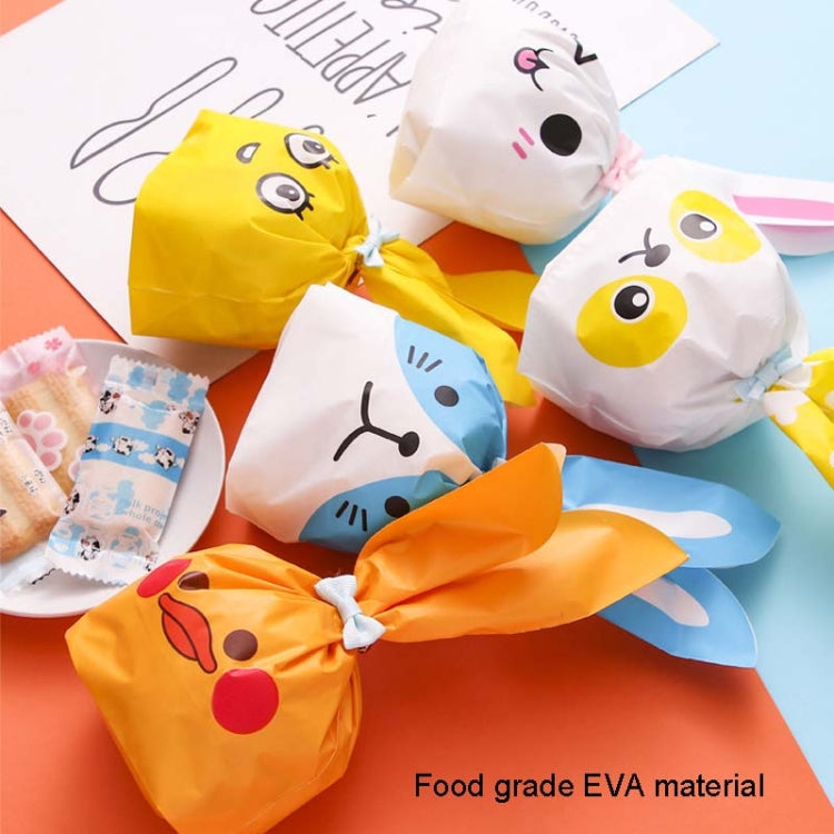 1bag Cartoon Rabbit Ears Gift Packaging Bags Candy Baking Snowflake Cookies Bags, 10x17cm, 13x23cm