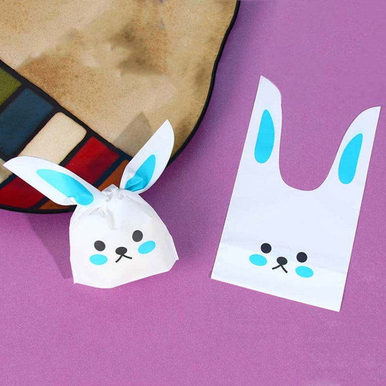 1bag Cartoon Rabbit Ears Gift Packaging Bags Candy Baking Snowflake Cookies Bags, 10x17cm, 13x23cm 13x23cm Blue Black Mouth