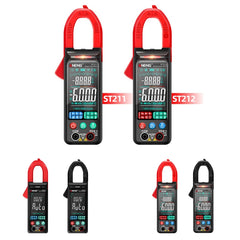 ANENG Large Screen Multi-Function Clamp Fully Automatic Smart Multimeter, ST211 Red, ST211 Black, ST212 Red DC Current, ST212 Black DC Current - Zen Craft