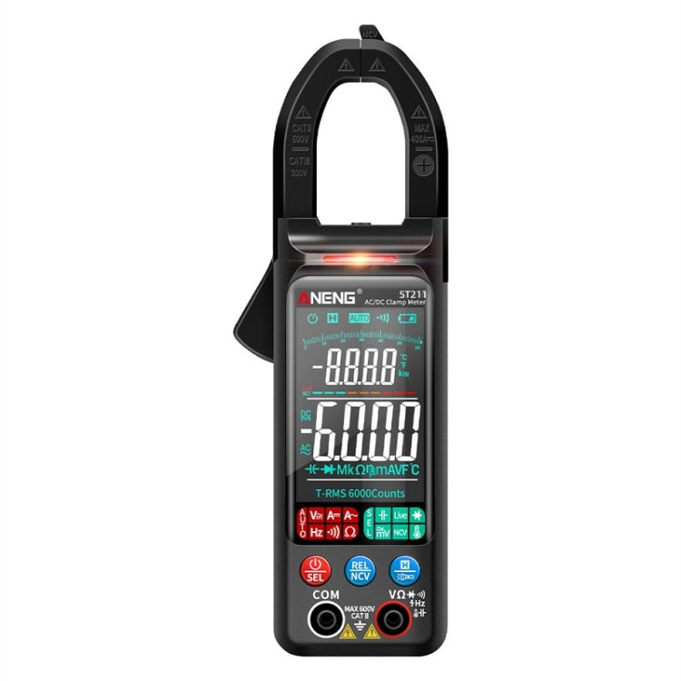 ANENG Large Screen Multi-Function Clamp Fully Automatic Smart Multimeter, ST211 Red, ST211 Black, ST212 Red DC Current, ST212 Black DC Current - Zen Craft