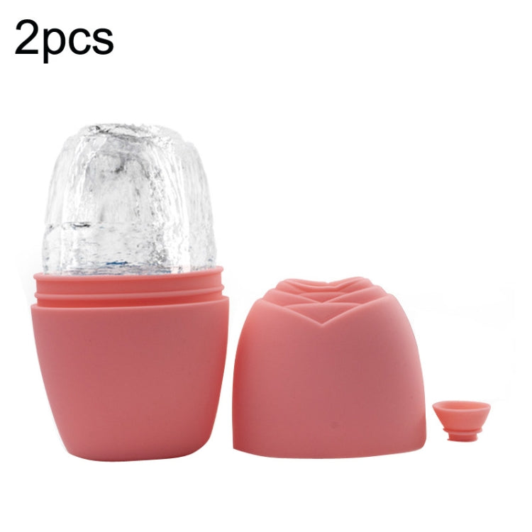 2pcs L-03-01 Face Ice Apparatus Massage Ice Roller Beauty Makeup Silicone Face Ice Tray, Makeup Charm Purple With Hole, Makeup Blue With Hole, Makeup Rose Red With Hole, Makeup Glacier White With Hole, Makeup Mysterious Black With Hole, Makeup Olive Gr... Makeup Vitality Orange With Hole Vitality Orange With Hole