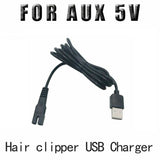 2pcs 5V USB Charging Cable For AUX Hair Clipper A5 A6 A8 S5, For AUX Hair Clipper