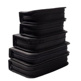 Zipper Storage Package Portable Multi-Function Tool Storage Bag, Style:, A Canvas, B Leather+Canvas, C Leather, D Canvas, E Leather+Canvas, F Leather+Canvas