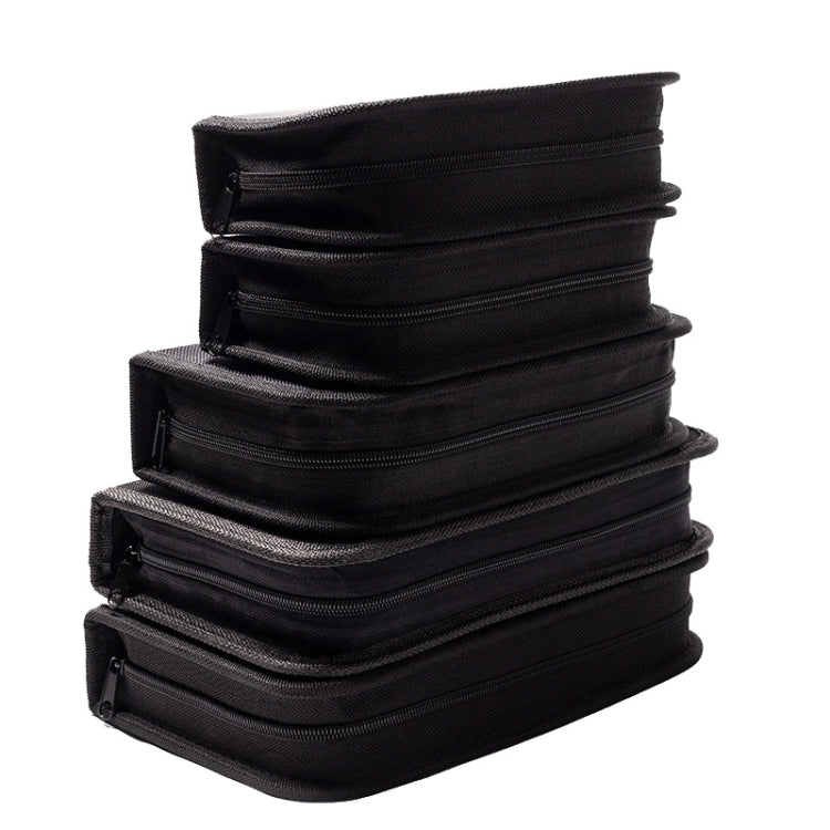 Zipper Storage Package Portable Multi-Function Tool Storage Bag, Style:, A Canvas, B Leather+Canvas, C Leather, D Canvas, E Leather+Canvas, F Leather+Canvas