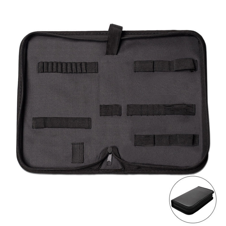Zipper Storage Package Portable Multi-Function Tool Storage Bag, Style:, A Canvas, B Leather+Canvas, C Leather, D Canvas, E Leather+Canvas, F Leather+Canvas