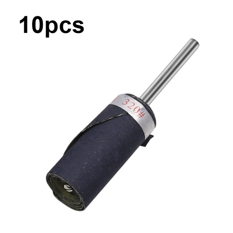 10pcs 3mm Handle Mirror Polishing Paper Stick, Mesh:, 180, 240, 320, 400, 600, 800, 1000, 1200, 1500, 2000 320