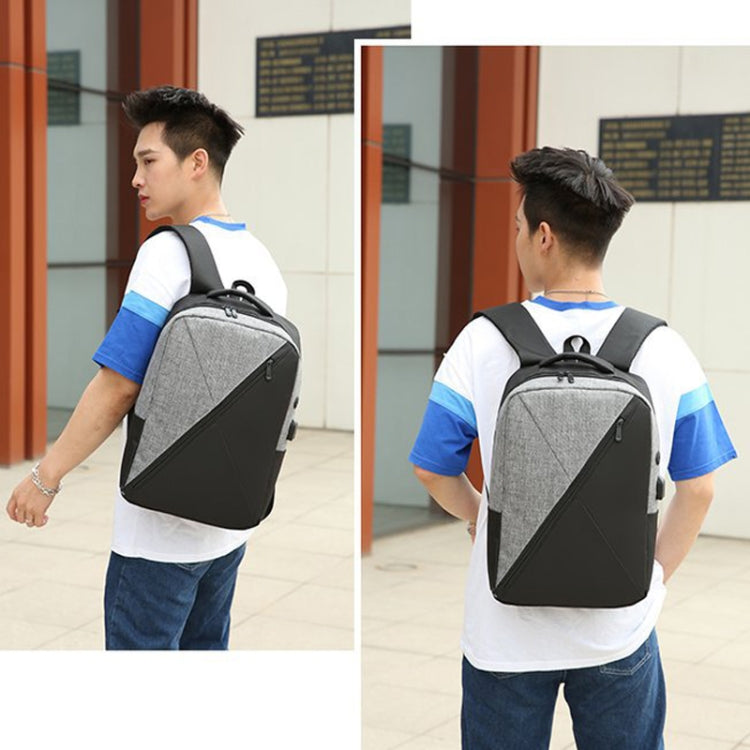 3 In 1 Computer Shoulder Bag Oxford Cloth Schoolbag Multifunctional USB Business Bag