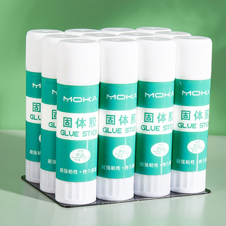 12pcs 15g MOKA Solid Glue Student Stationery Children Handmade Solid Glue Stick, 24pcs 8g, 12pcs 15g, 12pcs 21g, 12pcs 36g 12pcs 21g