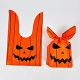 50pcs /Pack Halloween Packaging Bags Candy Snacks Treat Bags, 13.5x22cm