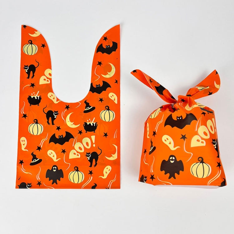 50pcs /Pack Halloween Packaging Bags Candy Snacks Treat Bags, 13.5x22cm