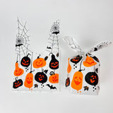 50pcs /Pack Halloween Packaging Bags Candy Snacks Treat Bags, 13.5x22cm
