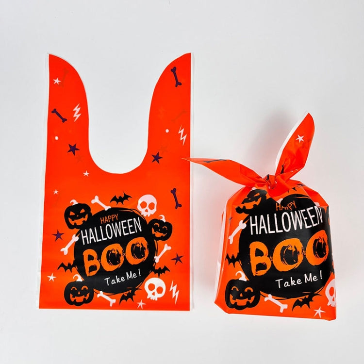 50pcs /Pack Halloween Packaging Bags Candy Snacks Treat Bags, 13.5x22cm