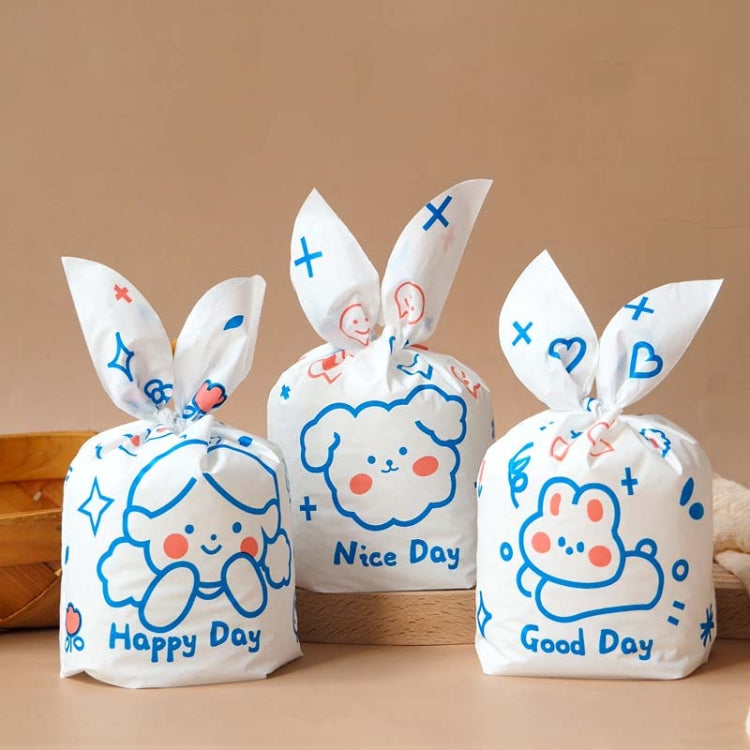1bag Candy Packaging Bags Baking Biscuit Gift Bags, Green White Cat, Red Fried Egg, Year Rabbit, Little Rabbit and Bear, White Christmas Boy Girl, White Rainy Animal, Green Scarf Bear, Space Rabbit, Red Snow Carnival, Strawberry Flower, Red Scarf Bear ... Blue Bunny Girl Blue Bunny Girl