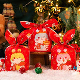 1bag Candy Packaging Bags Baking Biscuit Gift Bags, Green White Cat, Red Fried Egg, Year Rabbit, Little Rabbit and Bear, White Christmas Boy Girl, White Rainy Animal, Green Scarf Bear, Space Rabbit, Red Snow Carnival, Strawberry Flower, Red Scarf Bear ... Year Rabbit Year Rabbit