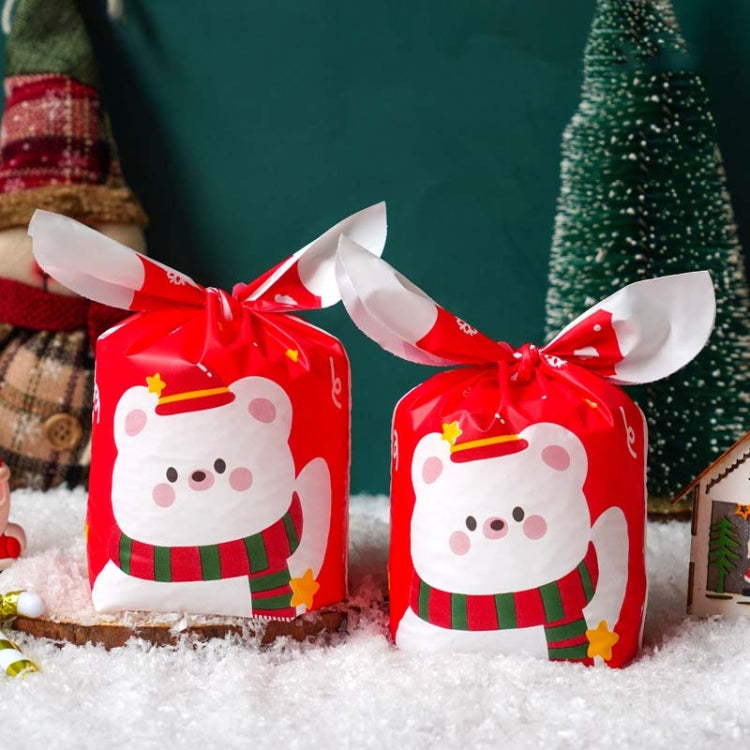 1bag Candy Packaging Bags Baking Biscuit Gift Bags, Green White Cat, Red Fried Egg, Year Rabbit, Little Rabbit and Bear, White Christmas Boy Girl, White Rainy Animal, Green Scarf Bear, Space Rabbit, Red Snow Carnival, Strawberry Flower, Red Scarf Bear ... Red Scarf Bear Red Scarf Bear