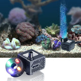 3W 4 Light Silent Aquarium Fish Tank Filtration Submersible Pump Fountain Water Pump, With Light