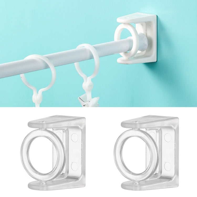 2pcs /Pack Turnable Circle Triangle Ring Telescopic Rod Hook Props Fixed Bracket, White Adhesive Model, Transparent Adhesive Model Transparent Adhesive Model