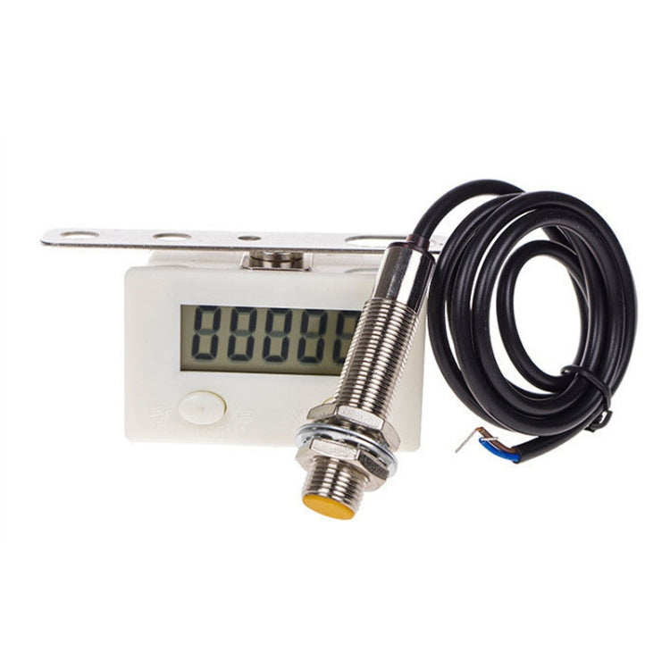 5 Display Electronic Digital Counter Industrial Magnetic Sensor Switch Punch Counter ,Spec:, Only Counter, With Nickel-plated Copper Sensor