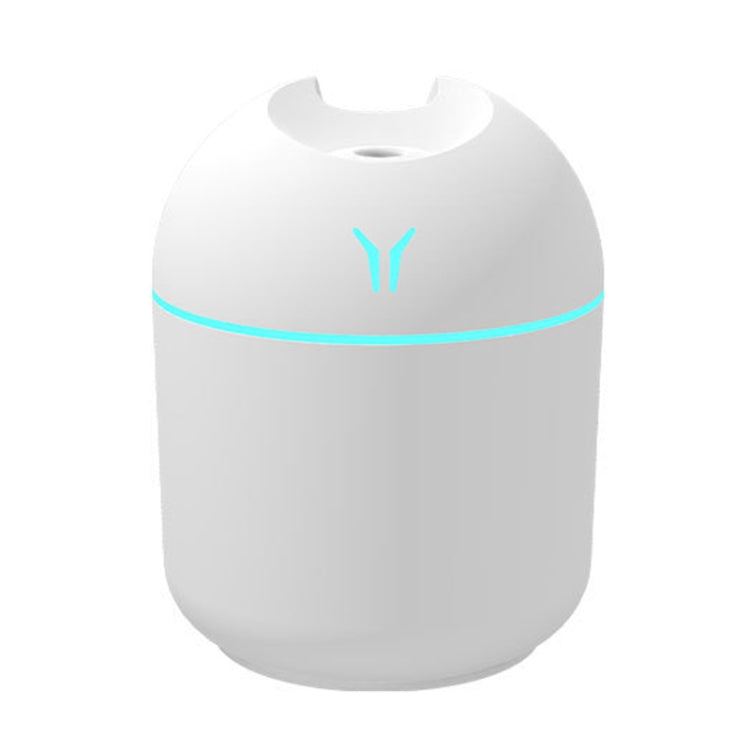 USB Mini Desktop Colorful Night Light Car Humidifier, Spec:, 250ml (Y-White), 250ml (Y-Pink), 250ml (Y-Blue), 220ml (Y2-White), 220ml (Y2-Pink), 220ml (Y2-Blue) 250ml (Y-White)