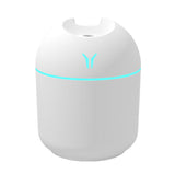 USB Mini Desktop Colorful Night Light Car Humidifier, Spec:, 250ml (Y-White), 250ml (Y-Pink), 250ml (Y-Blue), 220ml (Y2-White), 220ml (Y2-Pink), 220ml (Y2-Blue) 250ml (Y-White)