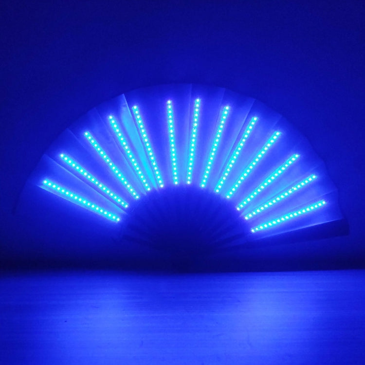 00021 LED Prom Lighting Folding Fan Bar Colorful Atmosphere Group Props, White, Red, Green, Blue, Pink, White Flashing, Red Flashing, Green Flashing, Blue Flashing, Pink Flashing, Colorful Blue Flashing