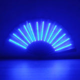 00021 LED Prom Lighting Folding Fan Bar Colorful Atmosphere Group Props, White, Red, Green, Blue, Pink, White Flashing, Red Flashing, Green Flashing, Blue Flashing, Pink Flashing, Colorful Blue Flashing