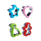 Stainless Steel Sandwiches Bread Cutting Model With Guards Fruits Vegetable Cookie Mould, Large Love, Large Star, Large Dinosaur, Large Gingerbread Man