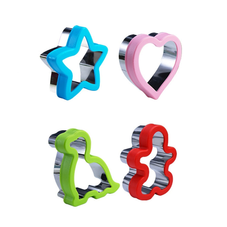 Stainless Steel Sandwiches Bread Cutting Model With Guards Fruits Vegetable Cookie Mould, Large Love, Large Star, Large Dinosaur, Large Gingerbread Man