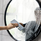 Bathroom Mirror Glass Silicone Wiper Cleaning Tools, White, Grey
