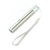 3 in 1 USB Rechargeable Flashlight Infrared Laser Pen Currency Detector Lamp, Silver