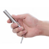 3 in 1 USB Rechargeable Flashlight Infrared Laser Pen Currency Detector Lamp, Silver