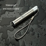 3 in 1 USB Rechargeable Flashlight Infrared Laser Pen Currency Detector Lamp, Silver