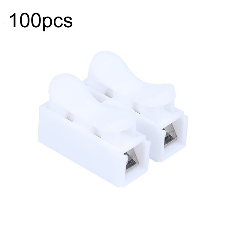 100pcs Self-Locking Push Type Ceiling Light Quick Terminal Block, CH-2, CH-3 CH-2