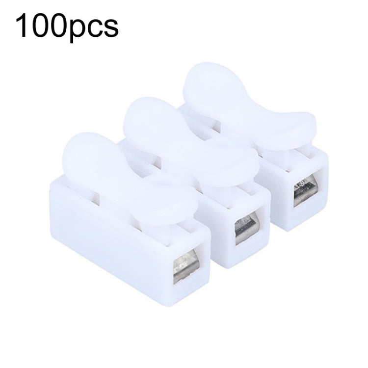 100pcs Self-Locking Push Type Ceiling Light Quick Terminal Block, CH-2, CH-3 CH-3