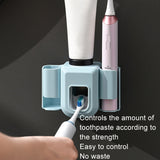 Electric Toothbrush Holder Automatic Toothpaste Squeezer Bathroom Wall Mounted Toothpaste Holder