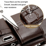 WEIXIER 8117 Men Sports Waist Bag Multi-Function Outdoor PU Bag, 8117 Brown, 8117 Black