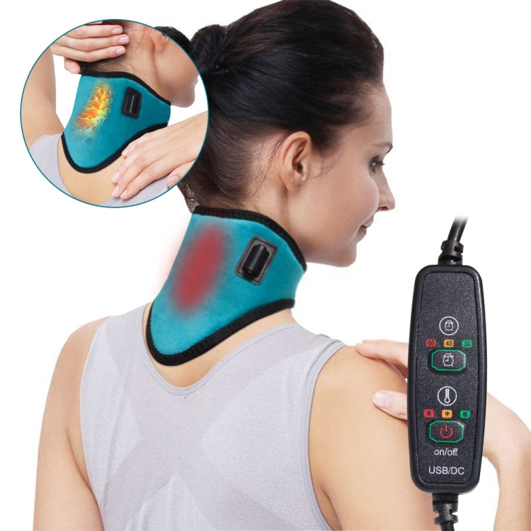 USB Electric Heating Neck Protector Graphene Wormwood Neck Pain Relief Tool