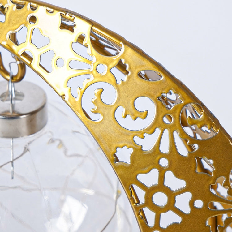 LED Wrought Iron Moon Shape Atmosphere Bedroom Table Lamp, Moon Star, Moon Star With Hook