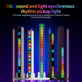 RGB Sound-controlled Rhythmic Response Lights Music Ambient LED Pick-up Lights, Charging, Plug-in