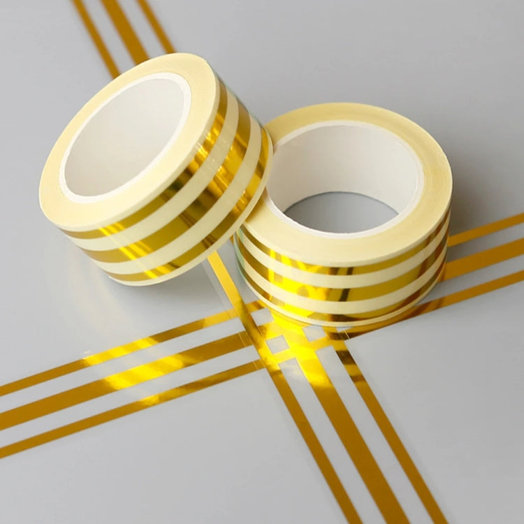 2.5cm x 5m  Golden Tile Gap Tape Waterproof PVC Self Adhesive Sticker, Gold, Silver, Laser