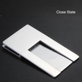 2pcs Stainless Steel Cigar Holder Portable Folding Cigarette Holder, Cigarette Holder Silver