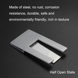 2pcs Stainless Steel Cigar Holder Portable Folding Cigarette Holder, Cigarette Holder Silver