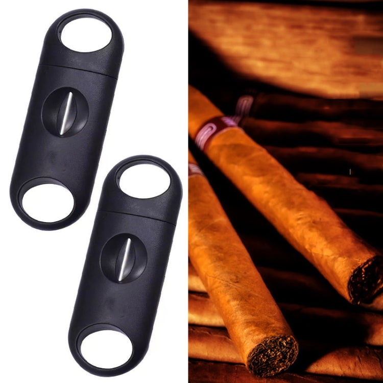 2pcs Portable Stainless Steel V Shaped Plastic Cigar Cutter Opening Hole, Cigar Cutter Opening Hole Cigar Cutter Opening Hole